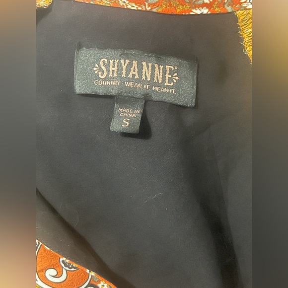 SHYANNE Paisley Print Smocked dress size S - Picture 4 of 4